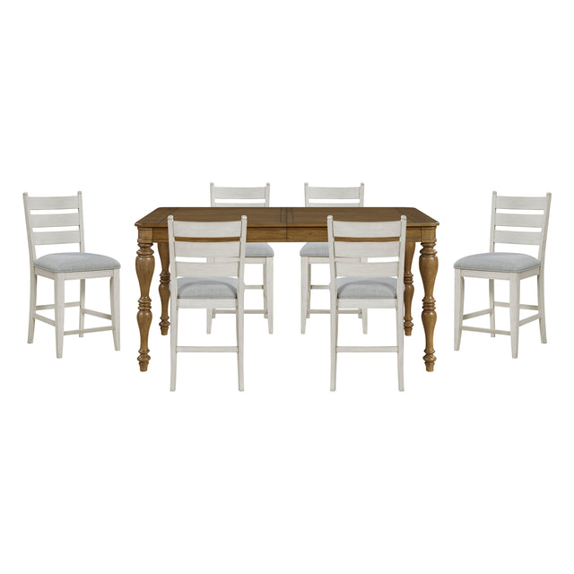 Wyatt Tan 7pc Dining Set - Ornate Home