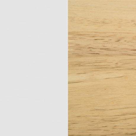 Wyatt White / Natural Twin Over Twin Bunk Bed - Ornate Home