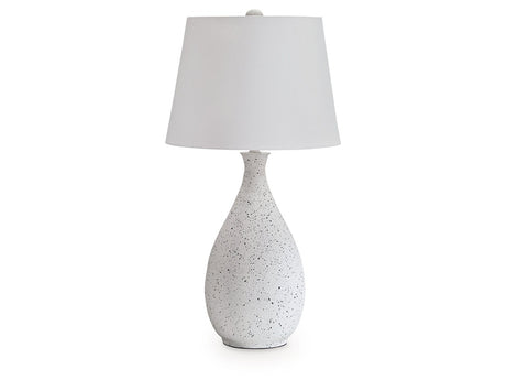 Wyattford White/Black Metal Table Lamp (1/CN) - Ornate Home