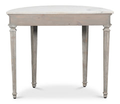 Wycliffe Drift Pine Demilune Console Table - Ornate Home