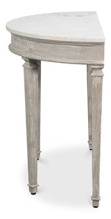 Wycliffe Drift Pine Demilune Console Table - Ornate Home