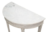Wycliffe Drift Pine Demilune Console Table - Ornate Home