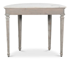 Wycliffe Drift Pine Demilune Console Table - Ornate Home