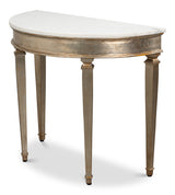 Wycliffe Gold Leaf Demilune Console Table - Ornate Home