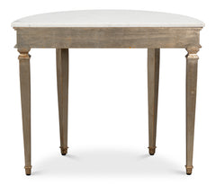 Wycliffe Gold Leaf Demilune Console Table - Ornate Home