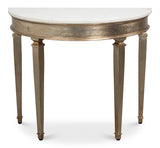 Wycliffe Gold Leaf Demilune Console Table - Ornate Home