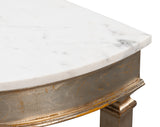 Wycliffe Gold Leaf Demilune Console Table - Ornate Home