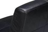 Wylam Black Leather Chair - Ornate Home