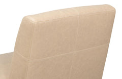 Wylam White Leather Chair - Ornate Home