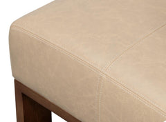 Wylam White Leather Chair - Ornate Home