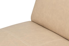 Wylam White Leather Chair - Ornate Home