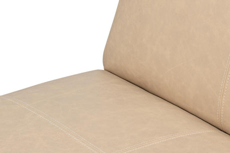 Wylam White Leather Chair - Ornate Home