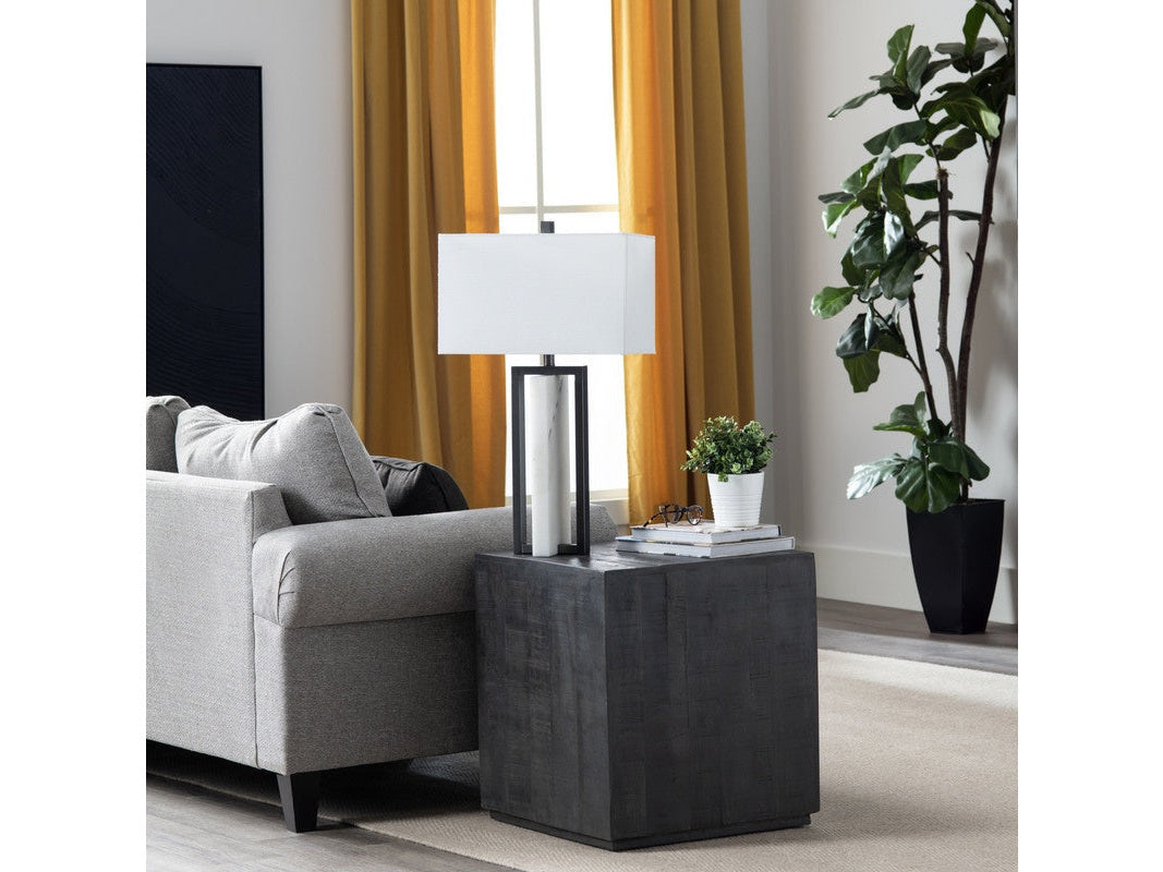 Wylie White/Black Table Lamp - Ornate Home