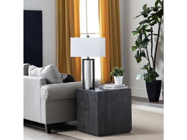 Wylie White/Black Table Lamp - Ornate Home