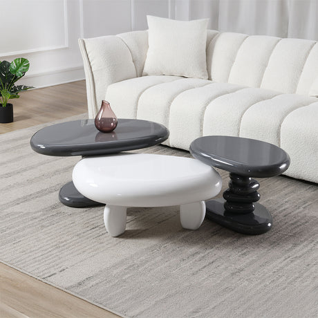 Wylie White High Gloss Coffee Table - Ornate Home