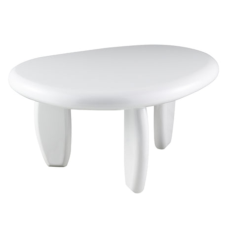 Wylie White High Gloss End Table - Ornate Home