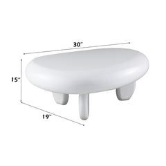 Wylie White High Gloss End Table - Ornate Home