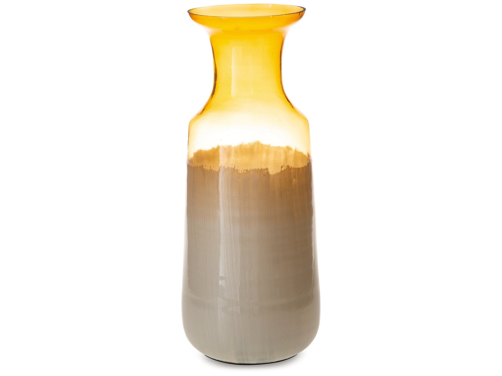 Wynburg White/Amber Vase (Online Special Price) - Ornate Home