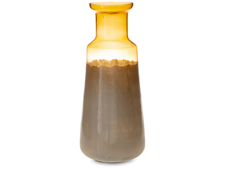 Wynburg White/Amber Vase (Online Special Price) - Ornate Home