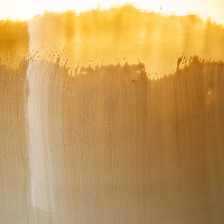 Wynburg White/Amber Vase - Ornate Home