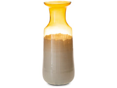 Wynburg White/Amber Vase - Ornate Home