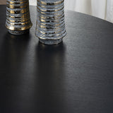 Wyndham Black Round Dining Table - Ornate Home