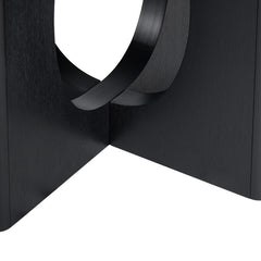 Wyndham Black Round Dining Table - Ornate Home