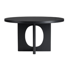 Wyndham Black Round Dining Table - Ornate Home