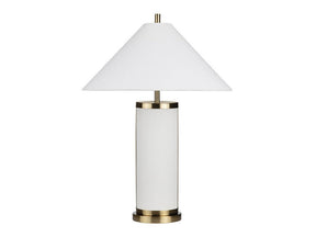 Wyndham White/Gold Table Lamp (Set of 2) - Ornate Home