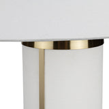 Wyndham White/Gold Table Lamp (Set of 2) - Ornate Home