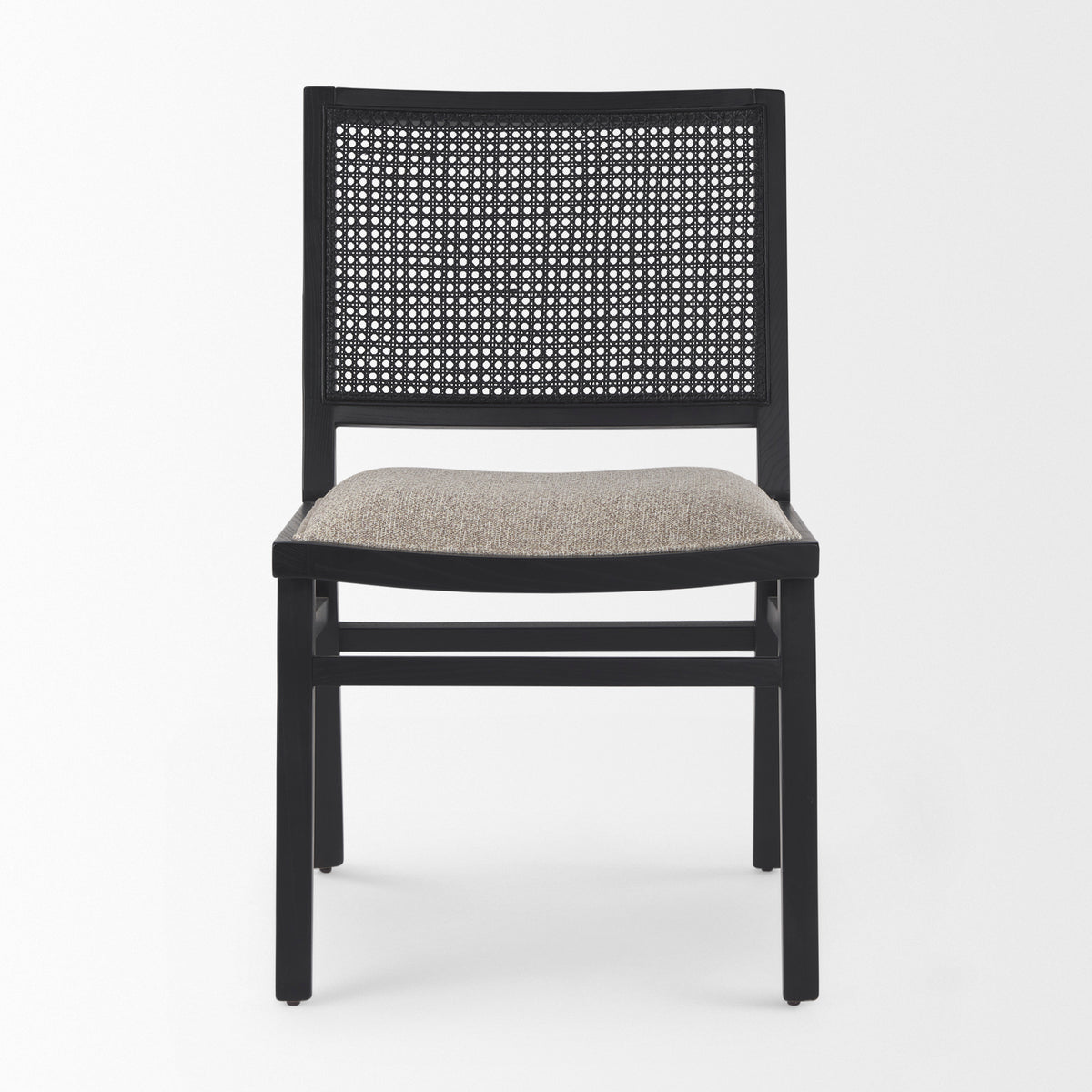 Wynn Beige/Black Cane Back Dining Side Chair (Set of 2)