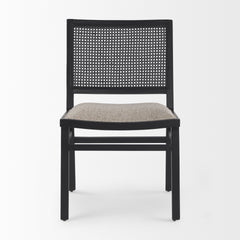 Wynn Beige/Black Cane Back Dining Side Chair (Set of 2) - Ornate Home