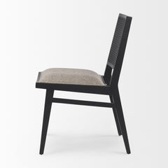 Wynn Beige/Black Cane Back Dining Side Chair (Set of 2) - Ornate Home