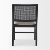 Wynn Beige/Black Cane Back Dining Side Chair (Set of 2)