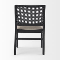 Wynn Beige/Black Cane Back Dining Side Chair (Set of 2) - Ornate Home