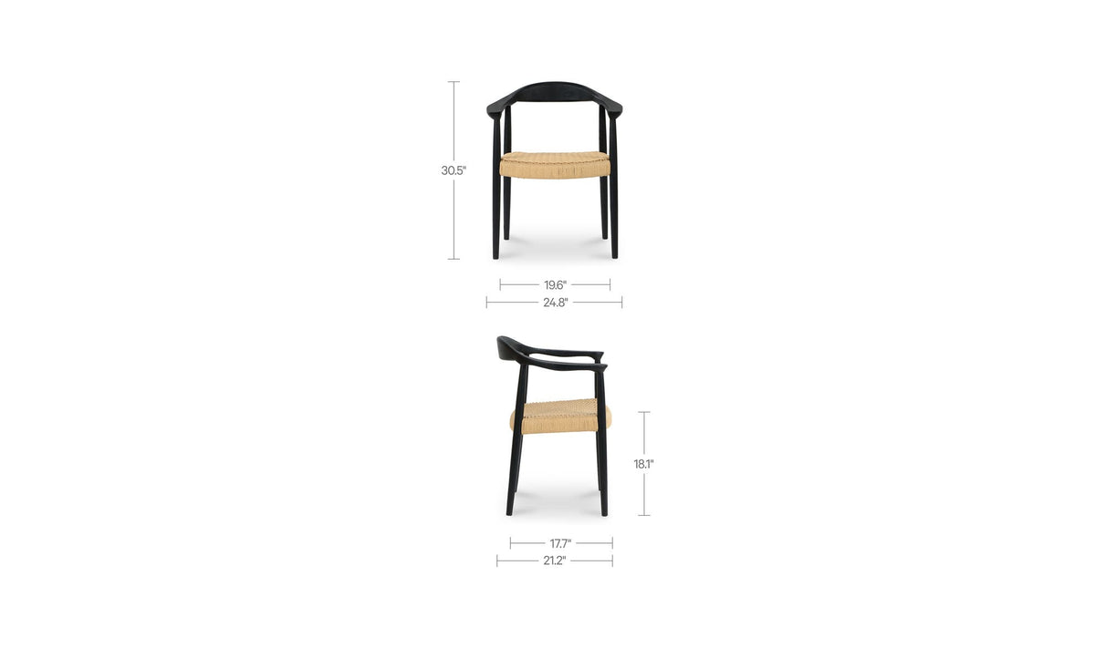 Wynn Black Dining Chair - Ornate Home