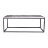 Wynn Grey/Gunmetal Marble Cocktail Table - Ornate Home