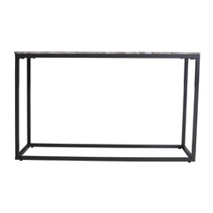 Wynn Grey/Gunmetal Marble Sofa Table - Ornate Home
