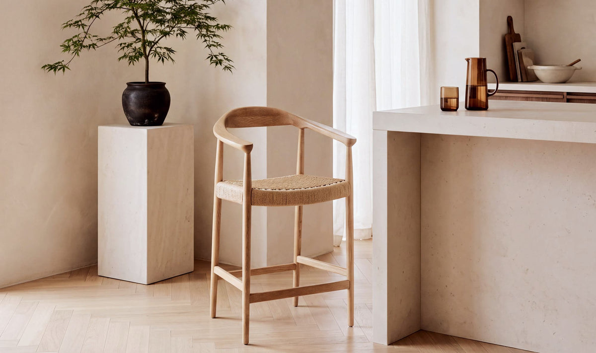 Wynn Natural Counter Stool - Ornate Home