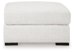 Wynncroft Manor Chalk Oversized Accent Ottoman - Ornate Home