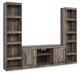 Wynnlow Gray 3-Piece Entertainment Center - Ornate Home