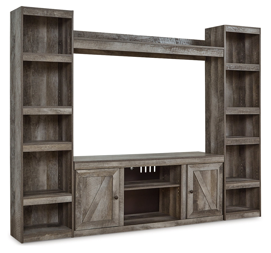 Wynnlow Gray 4-Piece Entertainment Center (Online Special Price) - Ornate Home