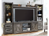Wynnlow Gray 4-Piece Entertainment Center - Ornate Home