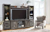 Wynnlow Gray 4-Piece Entertainment Center - Ornate Home