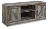 Wynnlow Gray 63" TV Stand w/Fireplace Option (Online Special Price) - Ornate Home