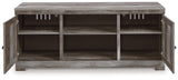 Wynnlow Gray 63" TV Stand w/Fireplace Option (Online Special Price) - Ornate Home