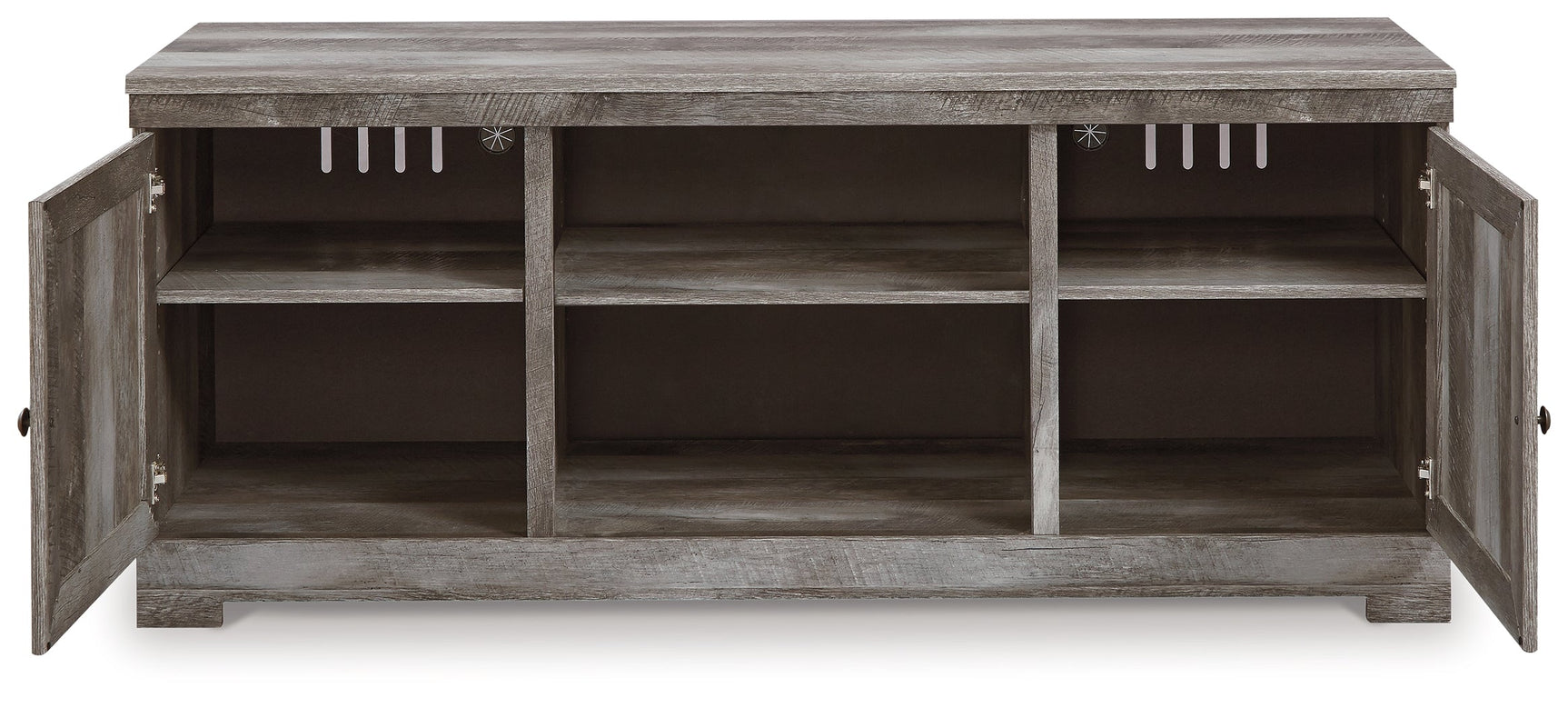 Wynnlow Gray 63" TV Stand w/Fireplace Option (Online Special Price) - Ornate Home