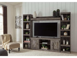 Wynnlow Gray Entertainment Center 4pcs (Online Special Price) - Ornate Home