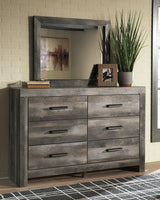Wynnlow Gray Full Crossbuck Panel Bed, Dresser and Mirror (Online Special Price) - Ornate Home