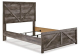 Wynnlow Gray Full Crossbuck Panel Bed - Ornate Home